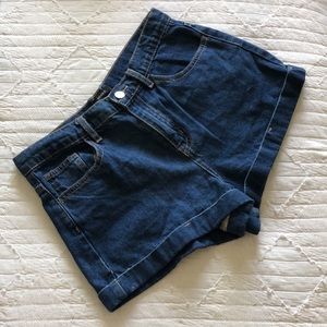 Jeans shorts, high waist